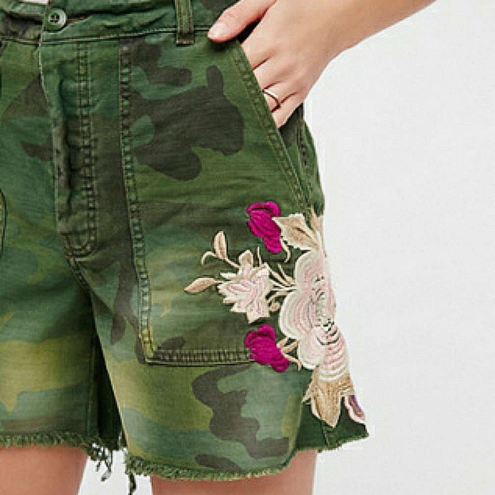 Free People Embroidered Scout Short